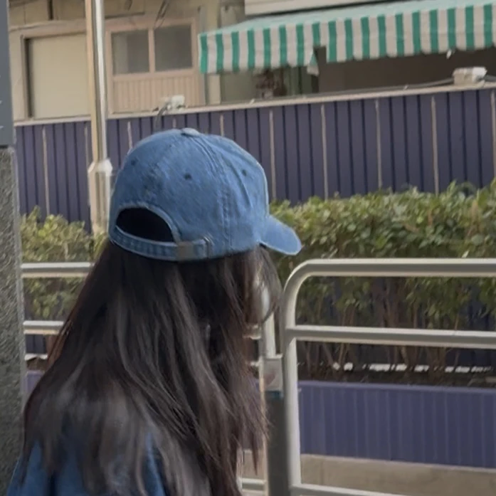 No退！退永黑！蓝色牛仔鸭舌帽