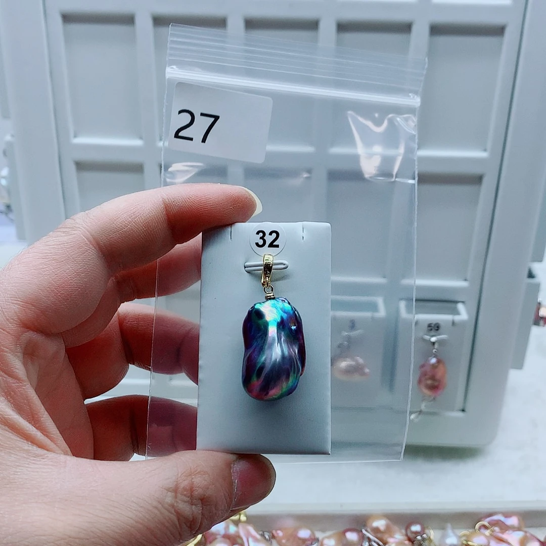 淡水珍珠合金吊坠(不含链)