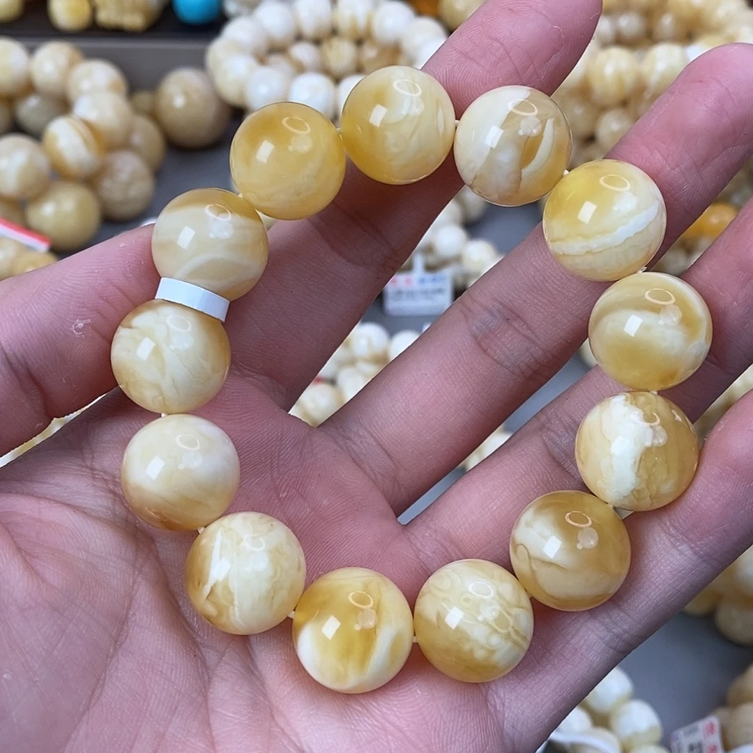 蜜蜡未镶嵌珠宝奇石16mm➕ 33.3g