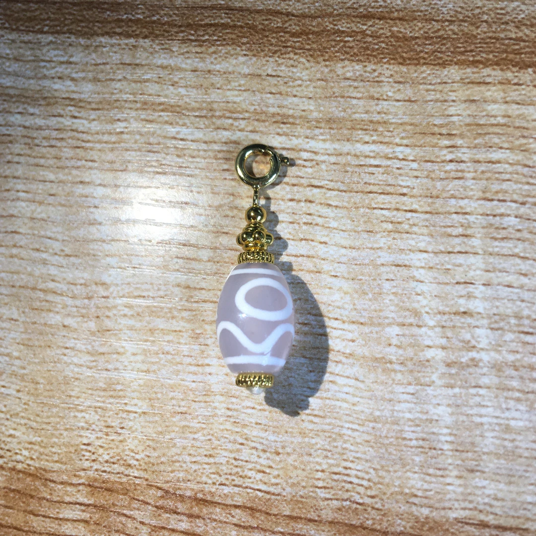 夸恩 息增怀单珠玛瑙珠配珠孔道约13*10mm锁骨珠腰珠顶珠