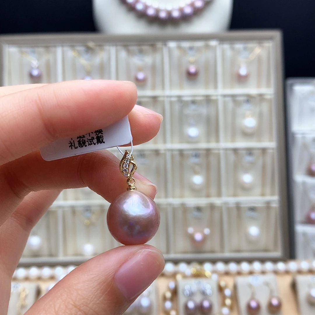 颈饰合金淡水珍珠