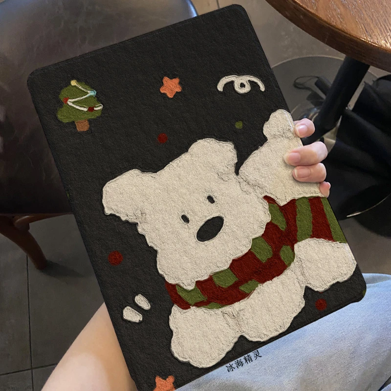 书本式适用华为MatePadPro平板12.2寸圣诞西高地2024保护套Mate