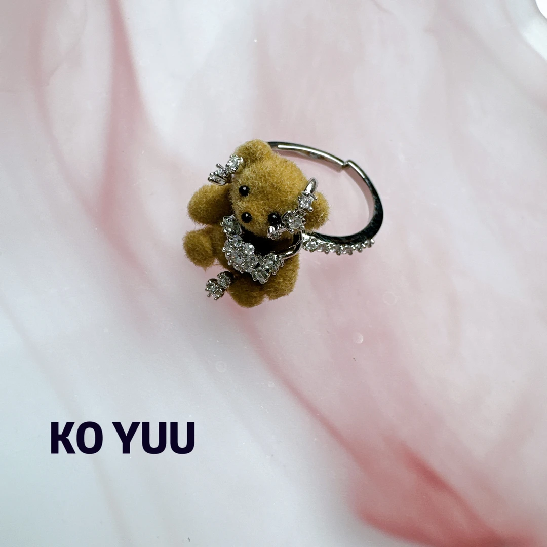 铜合金锆石戒指 【雨桐高奢饰品】戒指KY00929