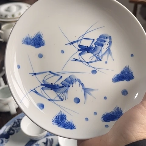 陶瓷手绘6.5寸盘一个