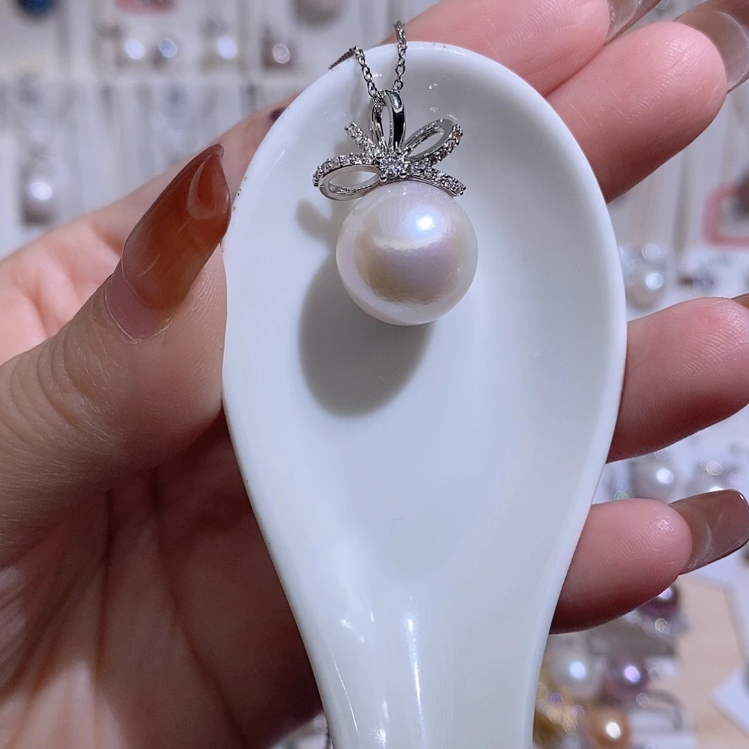 吊坠(赠链)淡水珍珠未镶嵌w14.4有瑕疵