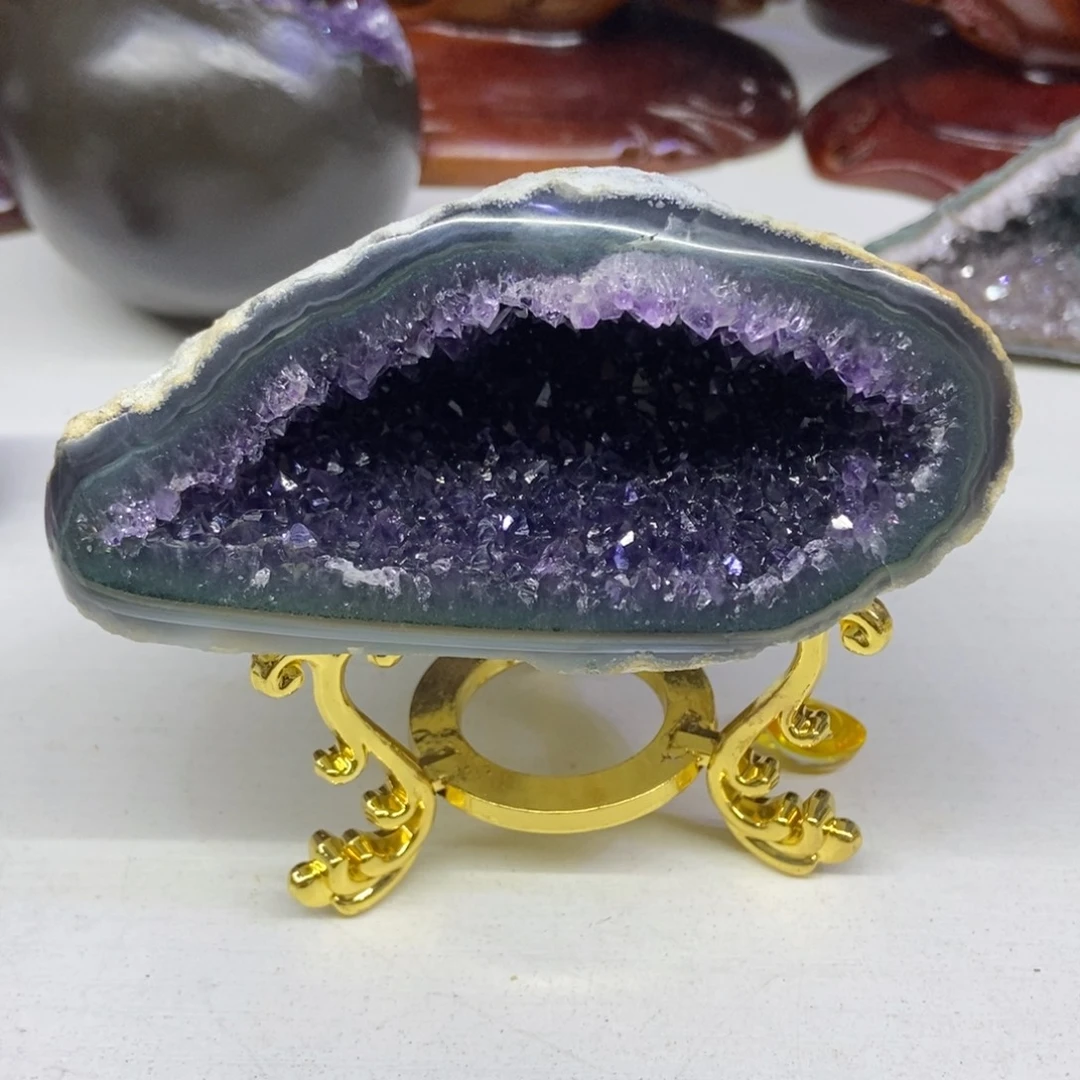 大型摆件（非配饰）紫晶未镶嵌小潘