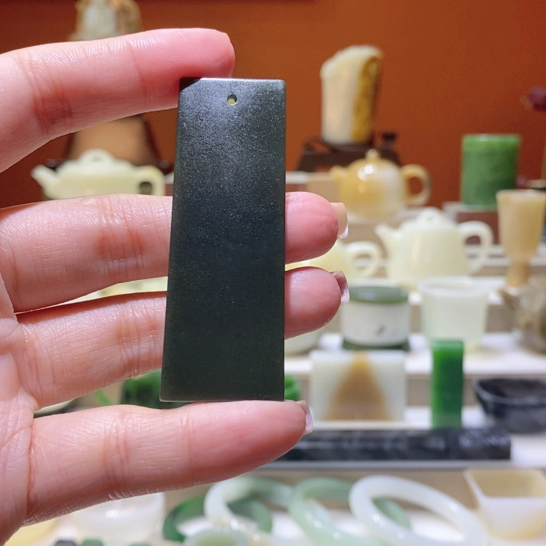 未镶嵌和田玉把件和田玉青玉书签