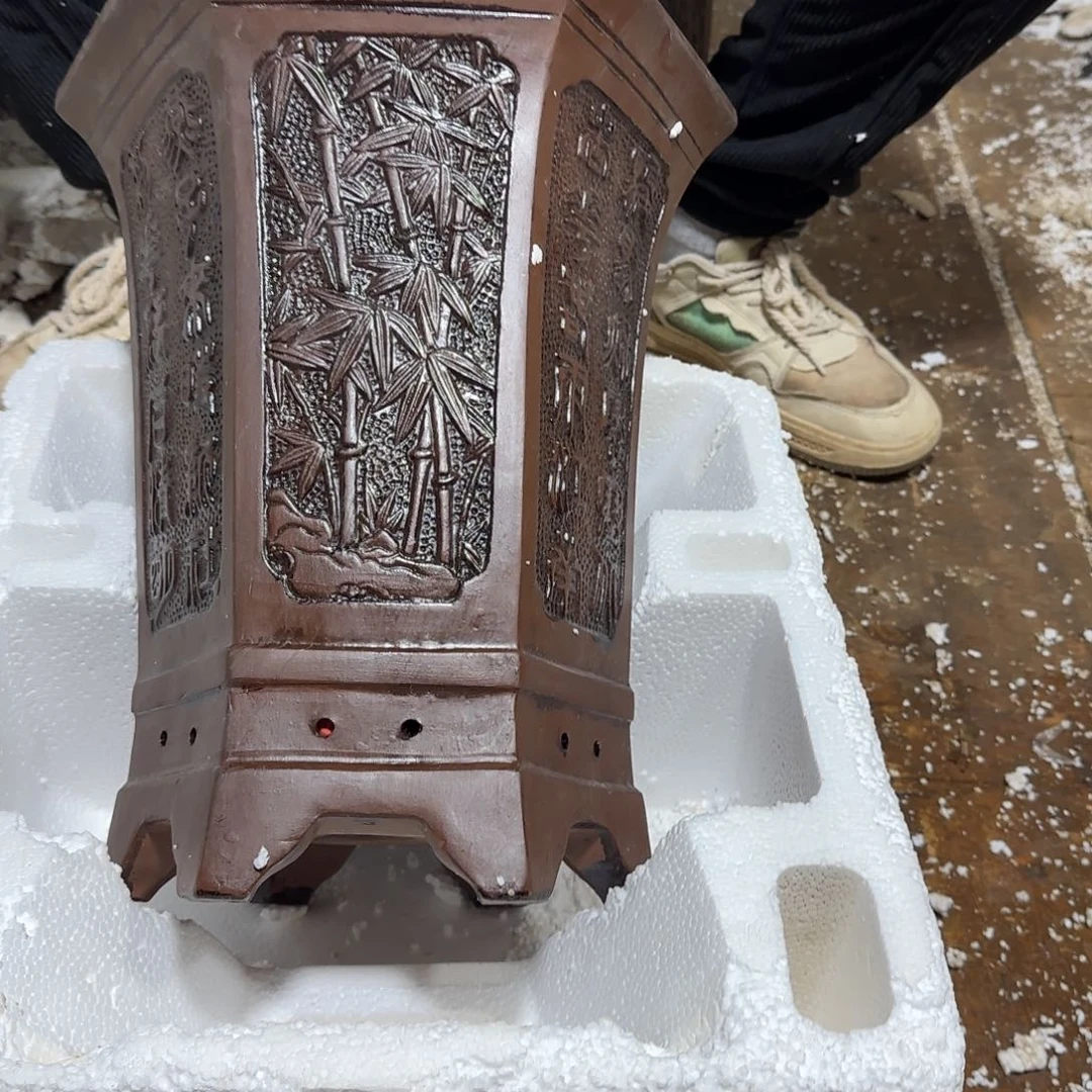 紫砂花盆口径23.30口径