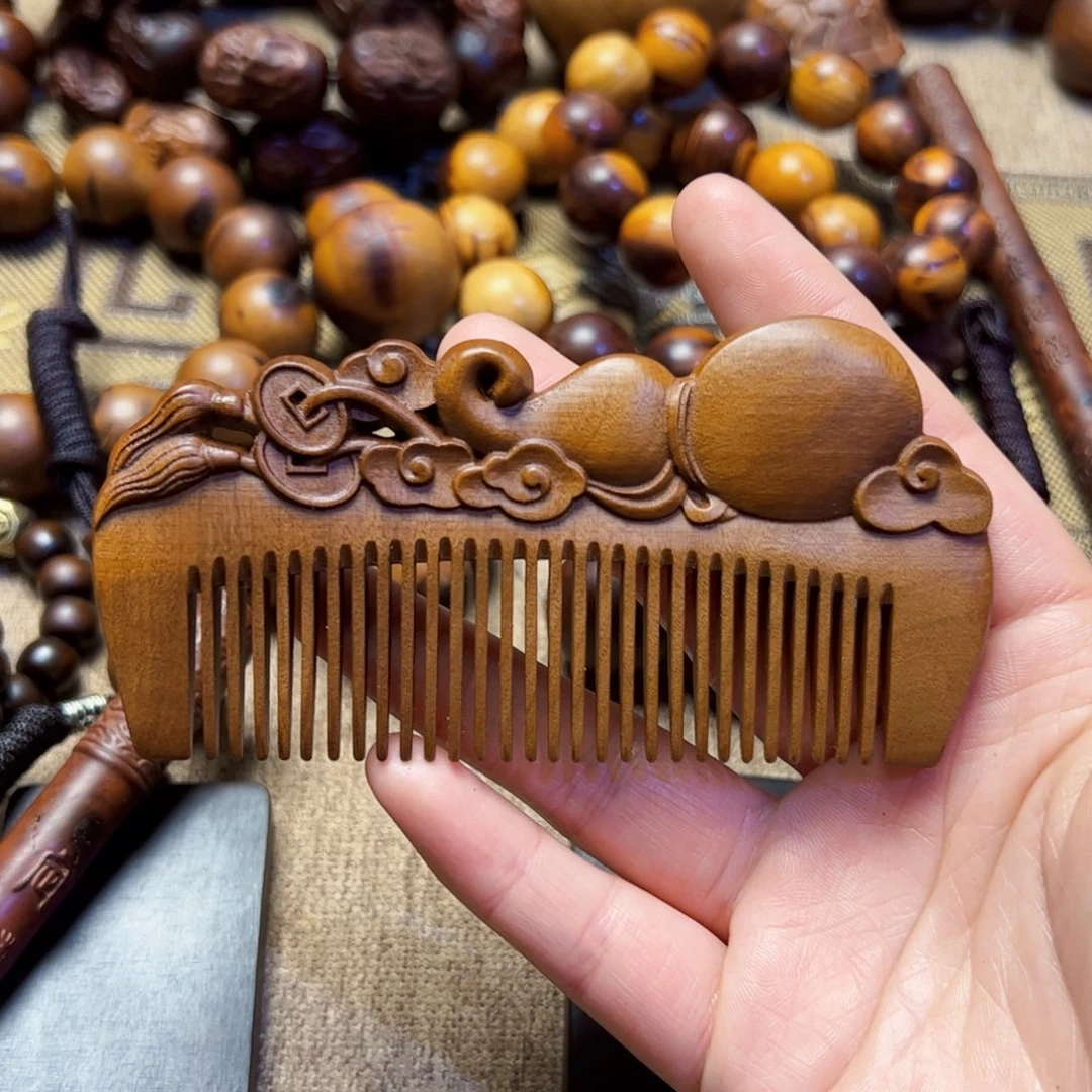 枣木枣木短款木梳子手工