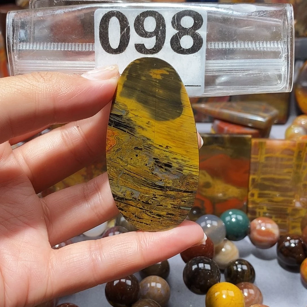 硅化玉天然北票硅化玉吊坠未镶嵌