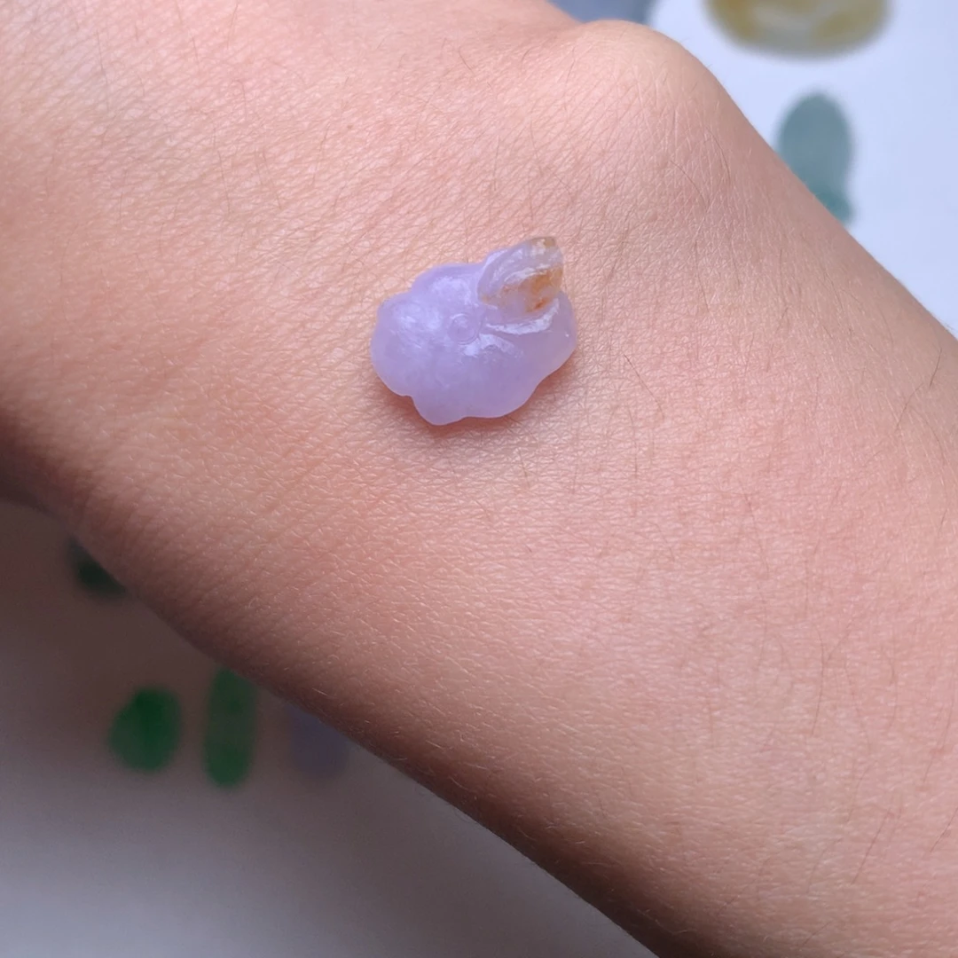 定制翡翠未镶嵌缅甸翡翠A货荷叶