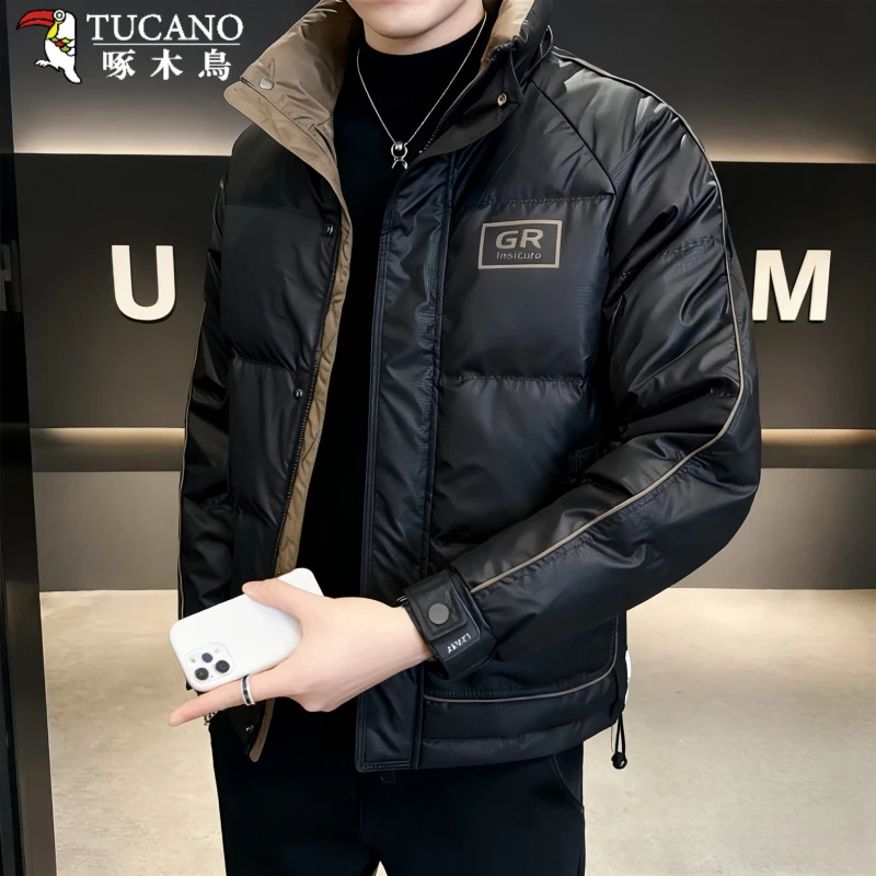 TUCANO/啄木鳥2025秋冬轻薄羽绒棉服高品质男装休闲百搭外套立领