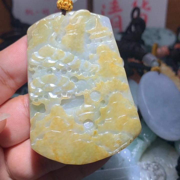 颈饰未镶嵌翡翠保真天然A货翡翠