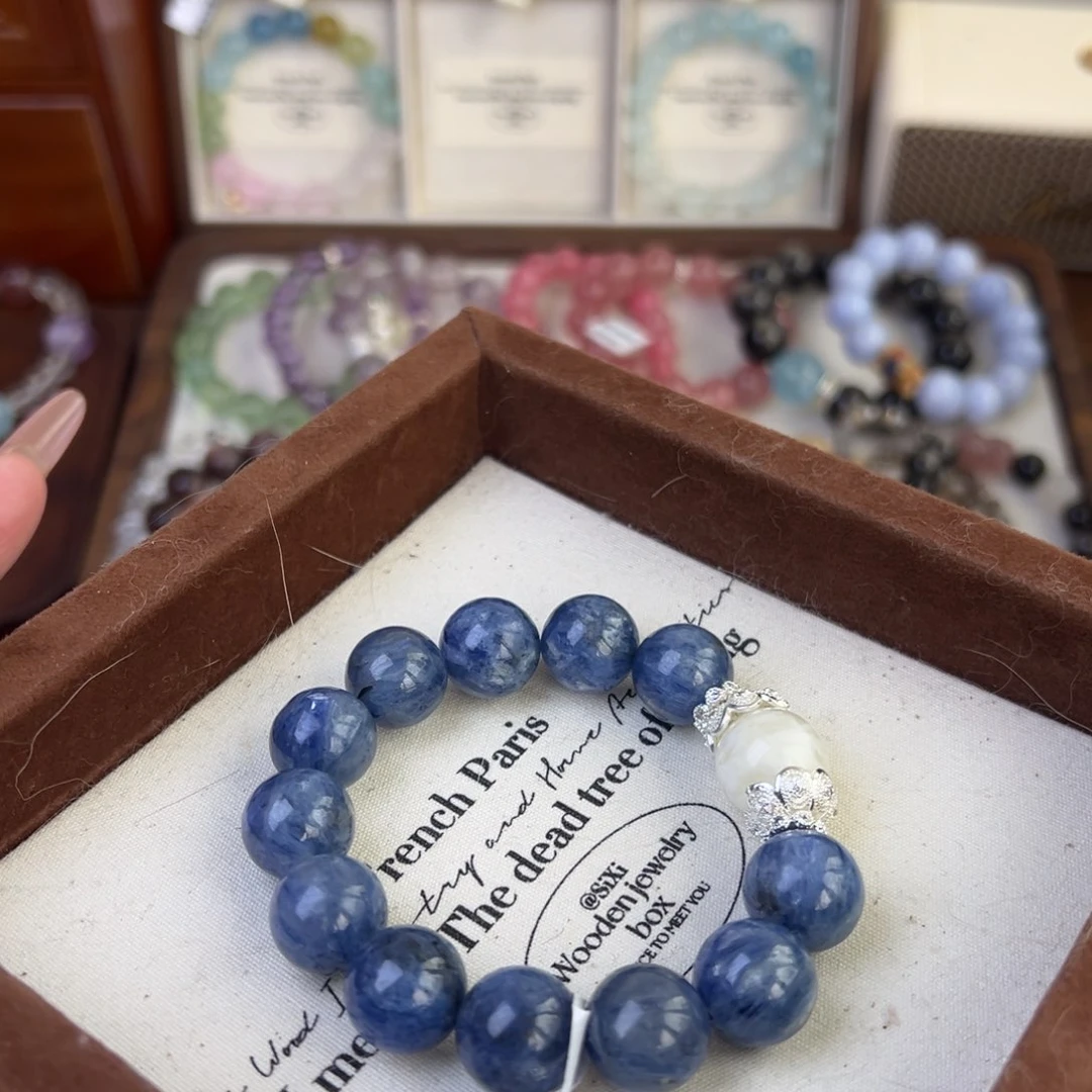 水晶手链未镶嵌诗**仔蓝晶