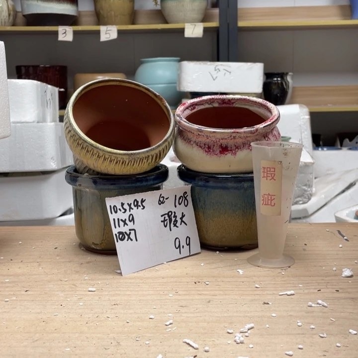 紫砂花盆多肉花盆微瑕108