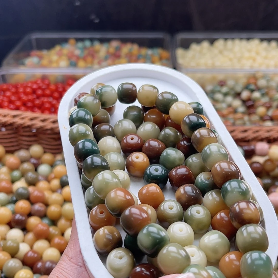 白玉菩提吊坠C/12.75mm/100+10颗