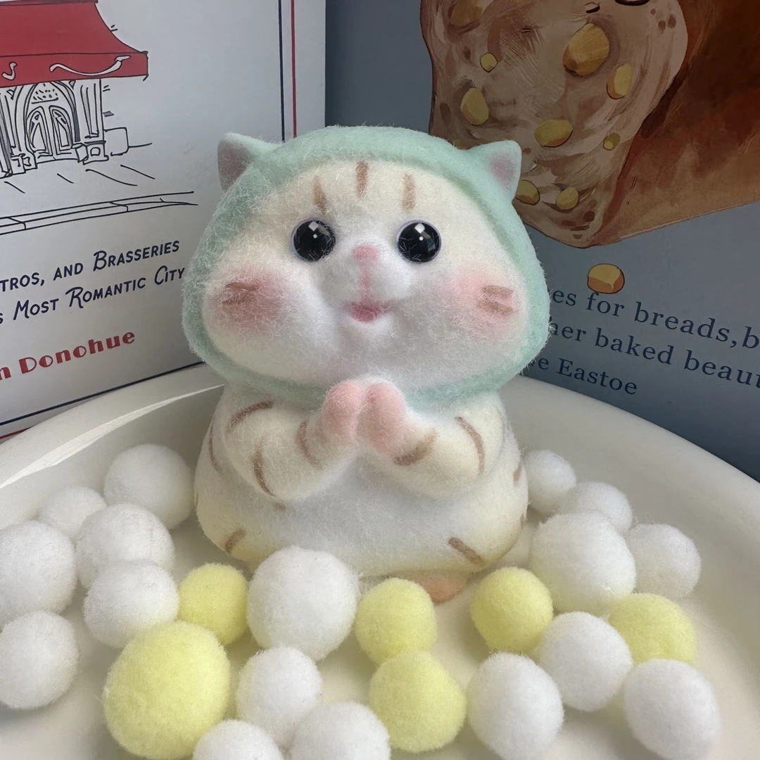 草美熊家的捏捏~纯手工解压捏捏乐~生日礼物~摆件~猫猫