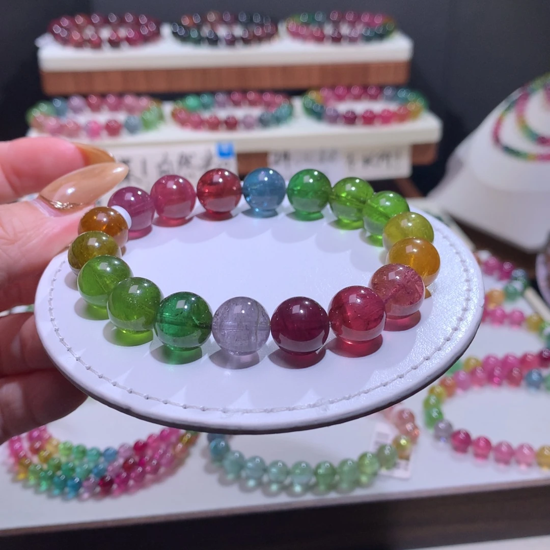 碧玺未镶嵌手链碧玺