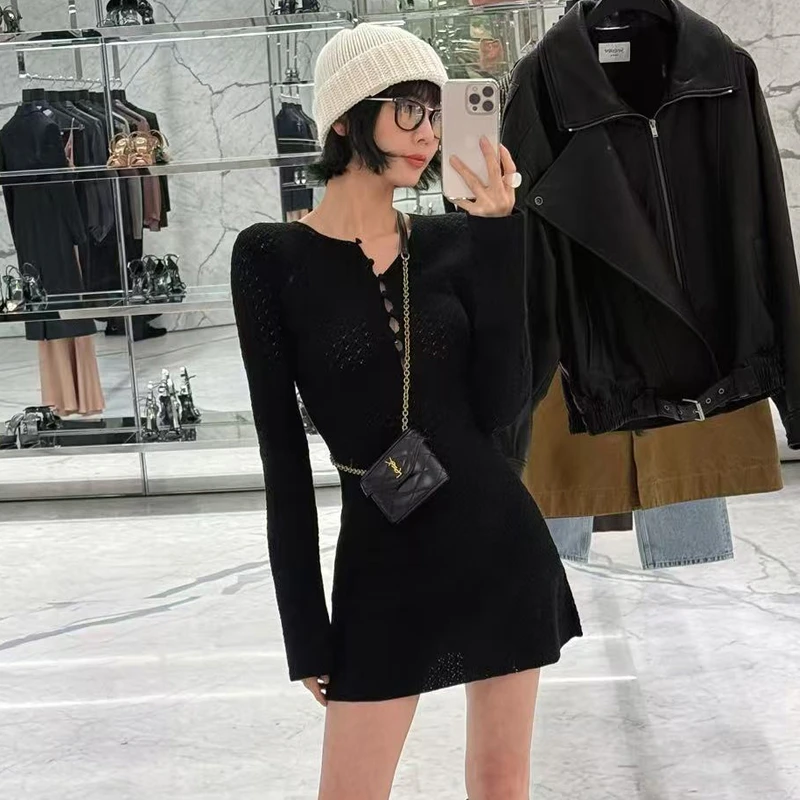 M.SHANGMEI.Z/沐熙【Y家连衣裙】美大哥俏皮高定针织连衣裙X042345