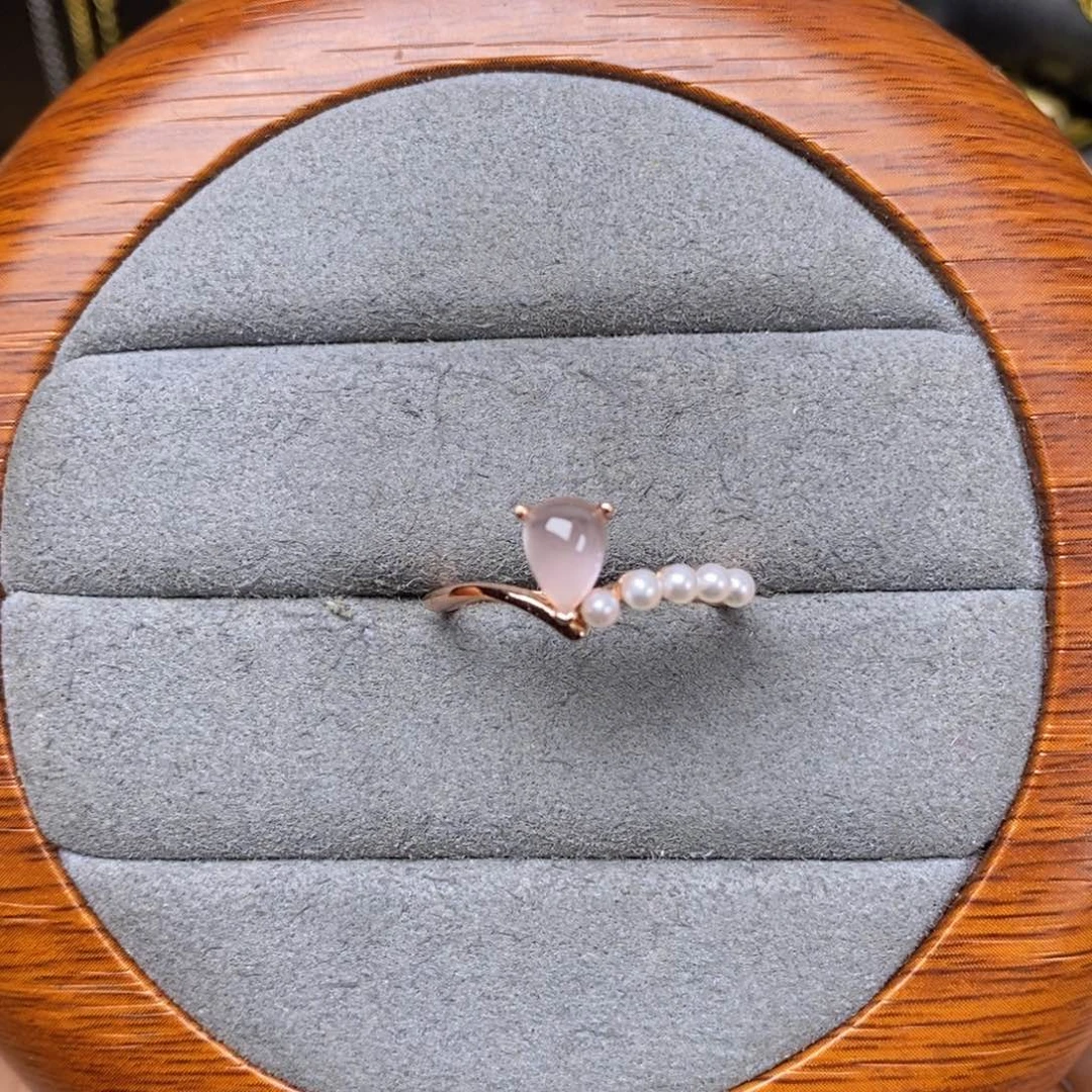 戒指银S925镶嵌水晶