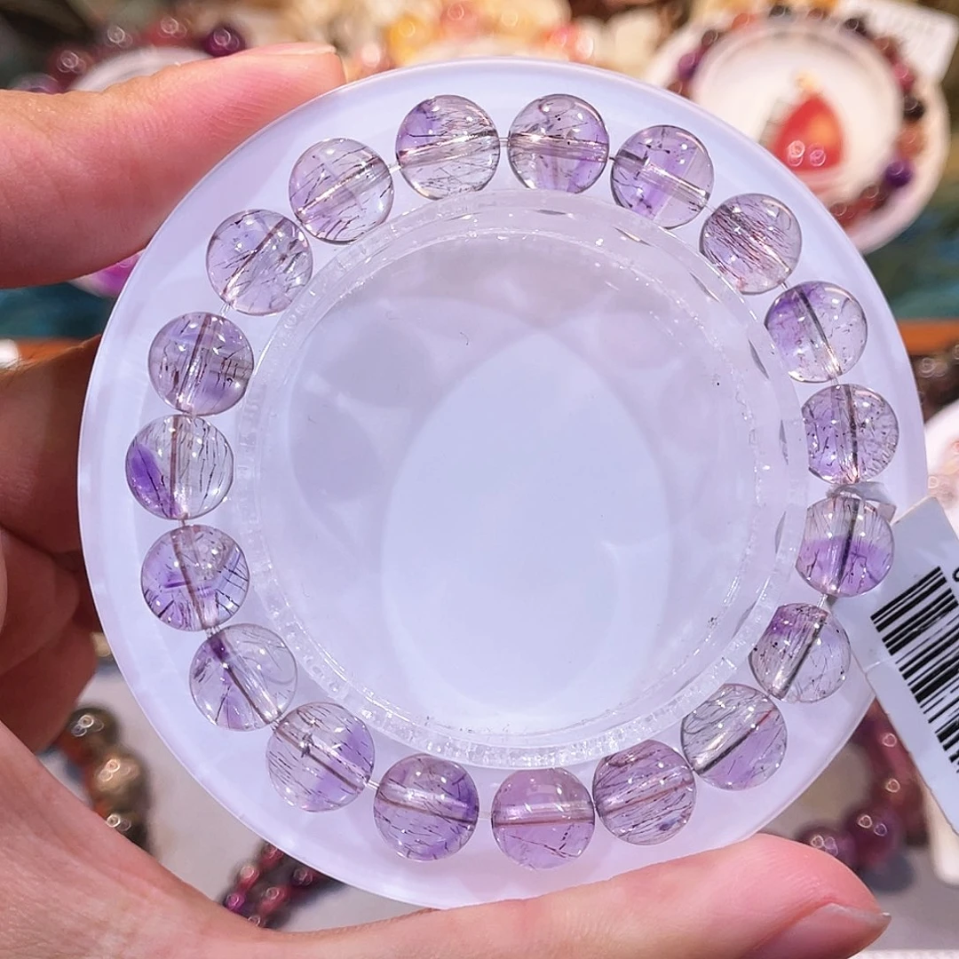 未镶嵌水晶手串冰紫超七9+