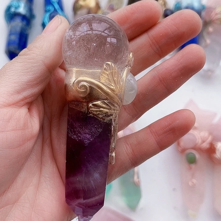 余***垚未镶嵌水晶摆件水晶