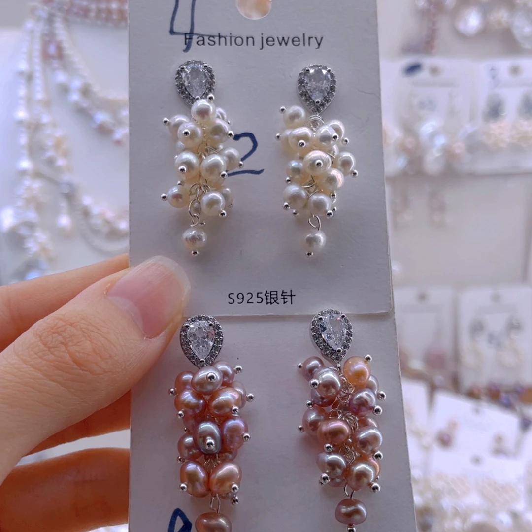 未镶嵌耳饰淡水珍珠