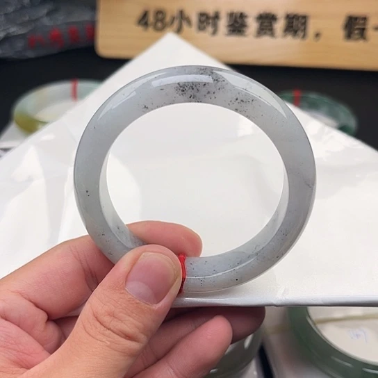 未镶嵌手镯翡翠手镯-17