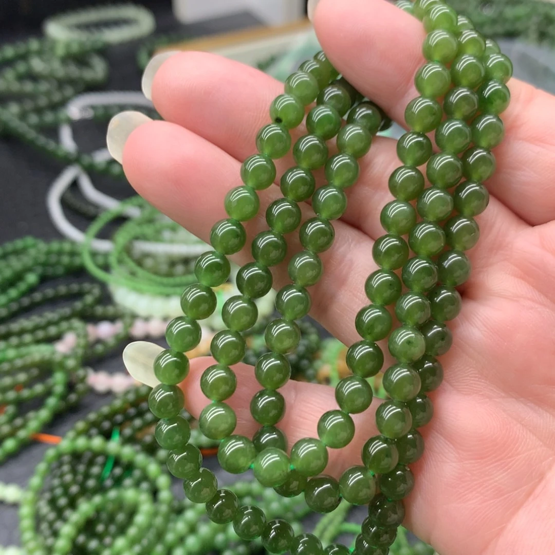 闪***小和田玉未镶嵌手链6