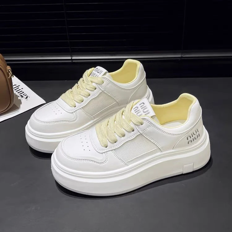 8760时尚百搭休闲厚底增高单网透气小白鞋