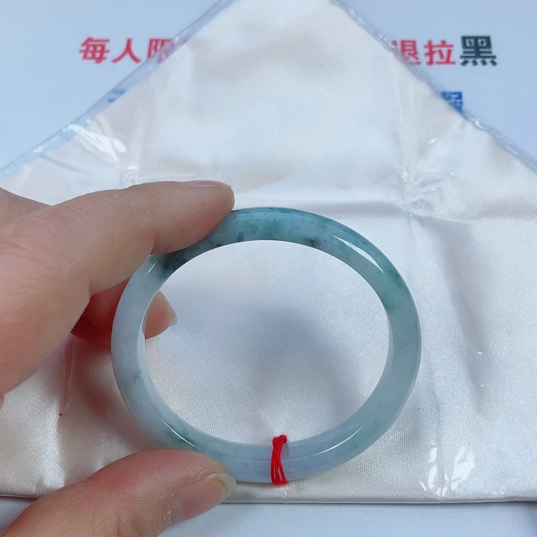 翡翠未镶嵌手镯天然翡翠手镯54贵妃