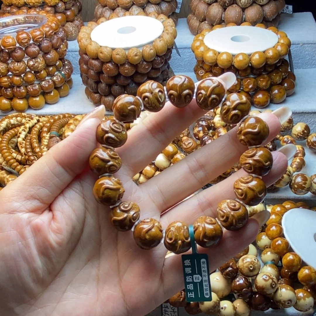 手串紫金鼠手工雕刻鼠钱14