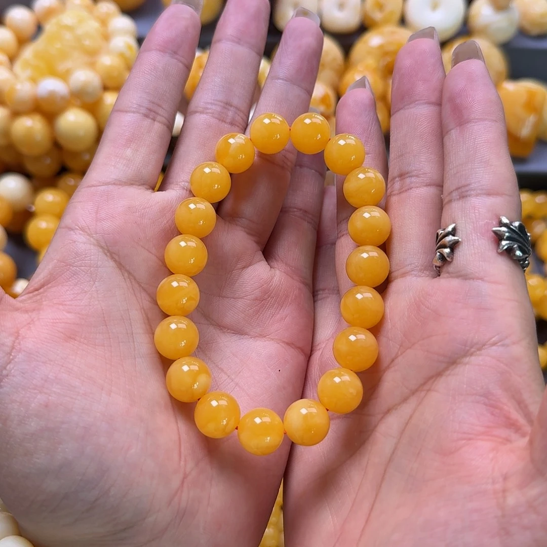 蜜蜡未镶嵌珠宝奇石同料12mm