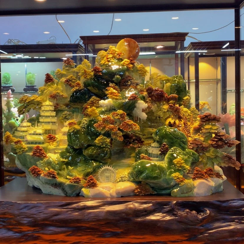 【闪购商品】未镶嵌蛇纹石玉摆件覆膜