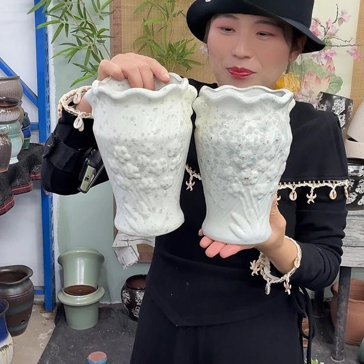 12×20 -粗陶花盆有孔-买买买