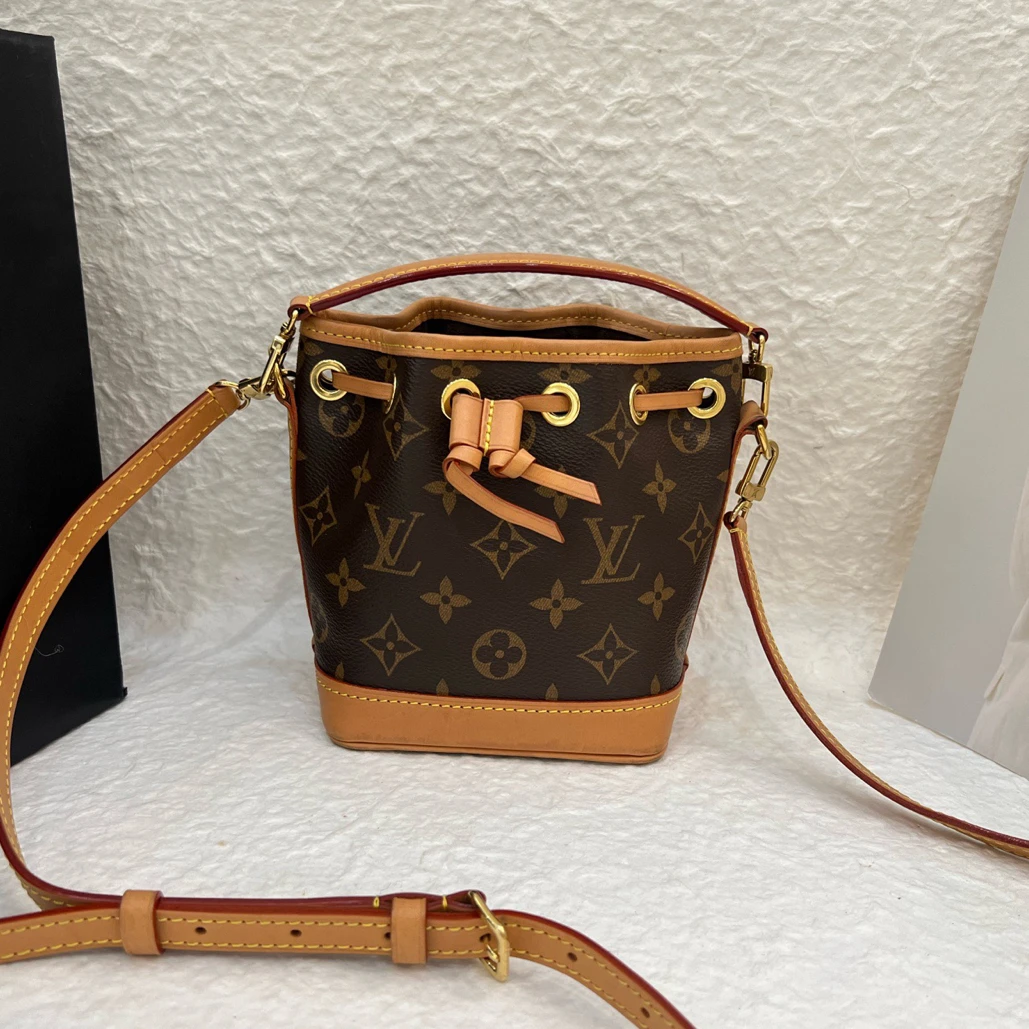 95新 LouisVuitton/路易威登 Lv新款水桶nano芯片款原始成色