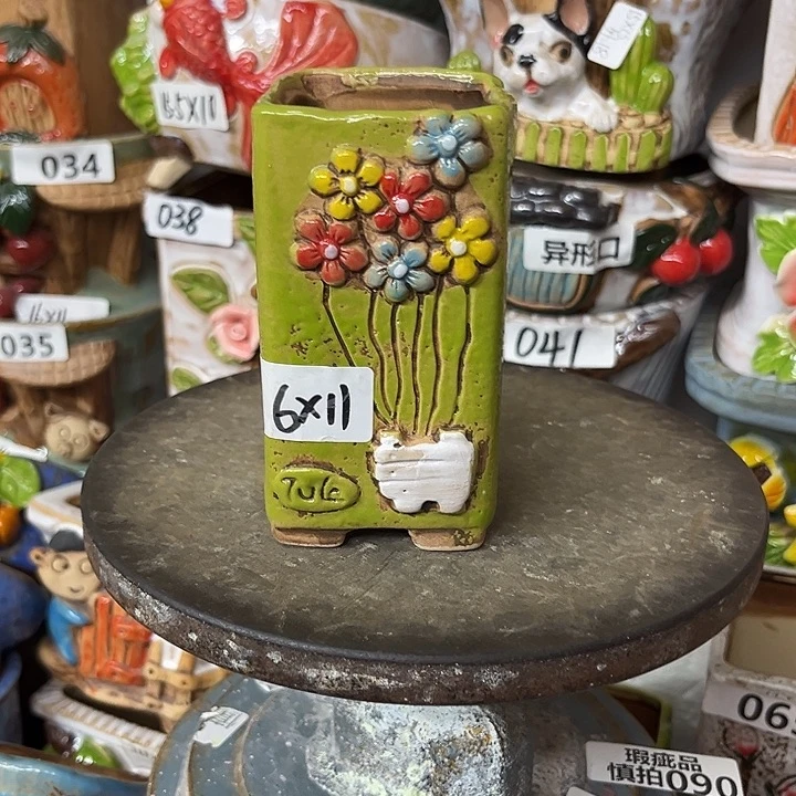 粗陶材质多肉花盆