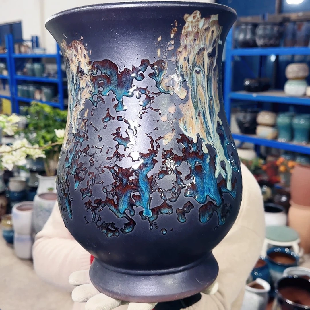 紫砂花盆高30口20