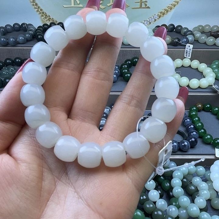 和田玉未镶嵌手链