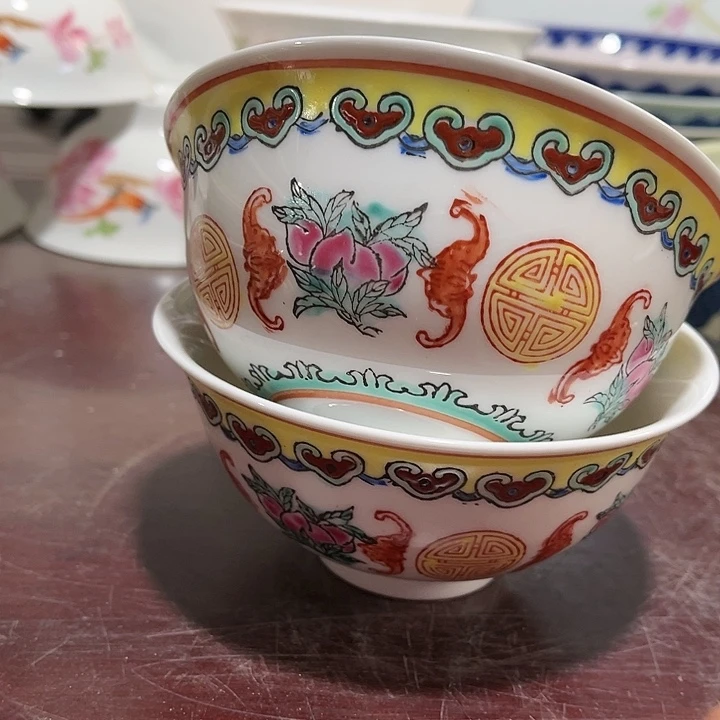 瓷片直径12.5厘米，发2个