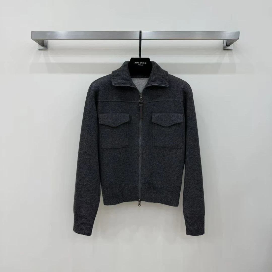 【西西高定】高智感简约随性立领拉链外套