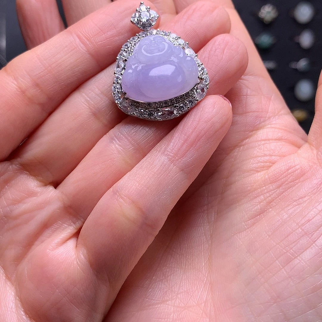 颈饰银S925镶嵌翡翠湉*11111111