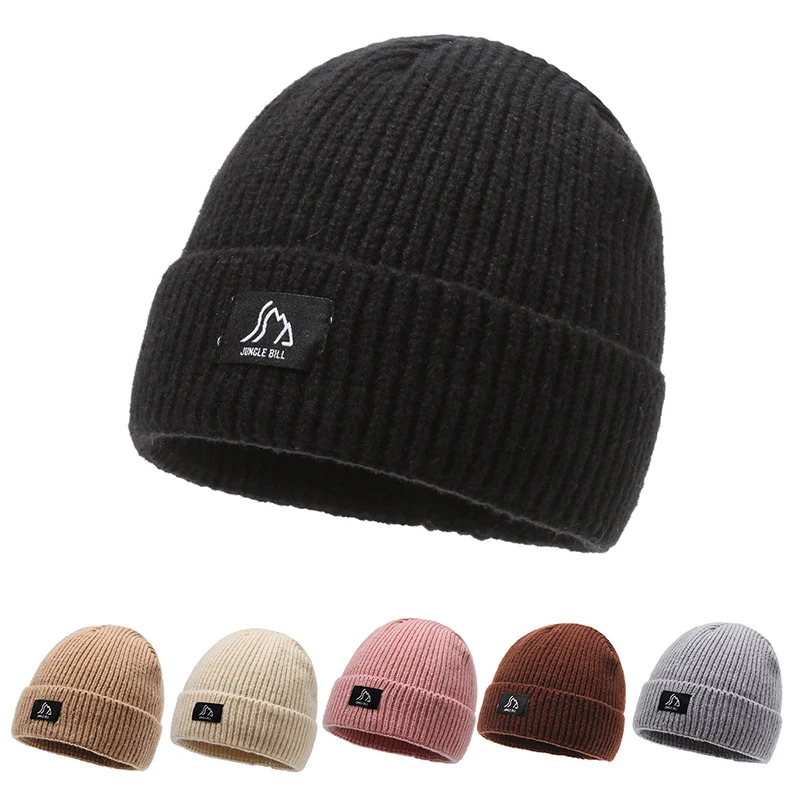 丛林比尔原创毛线帽男冬季保暖冷帽针织帽子冬天可爱女套帽休闲帽
