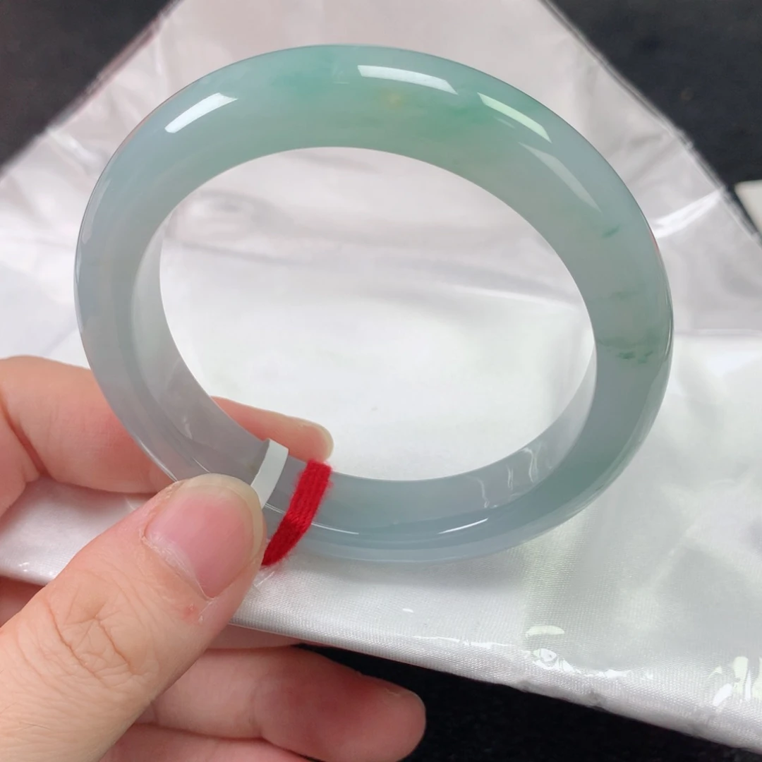 未镶嵌手镯翡翠缅甸天然翡翠手镯5455