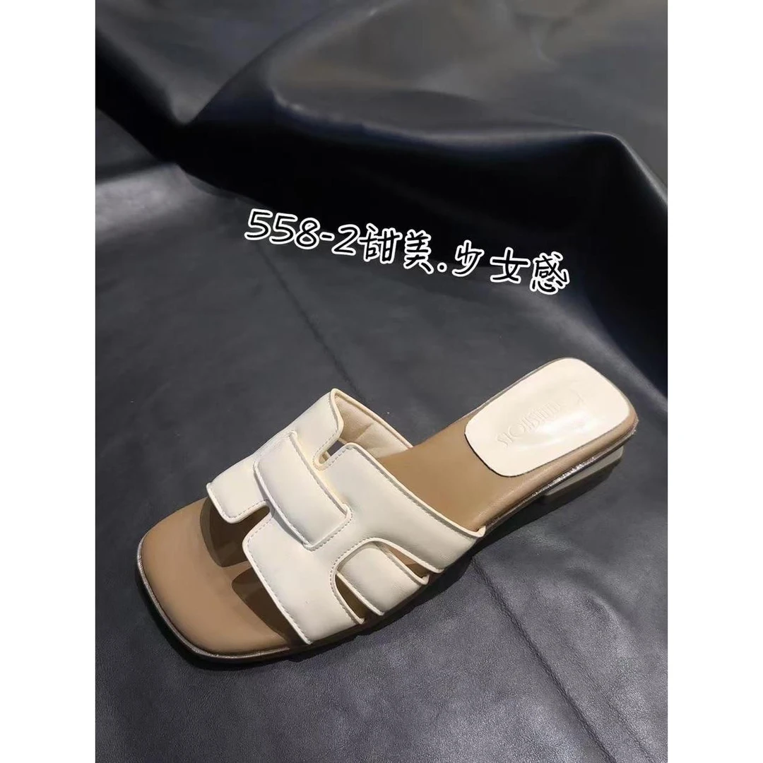 558-2时尚百搭露趾凉拖鞋