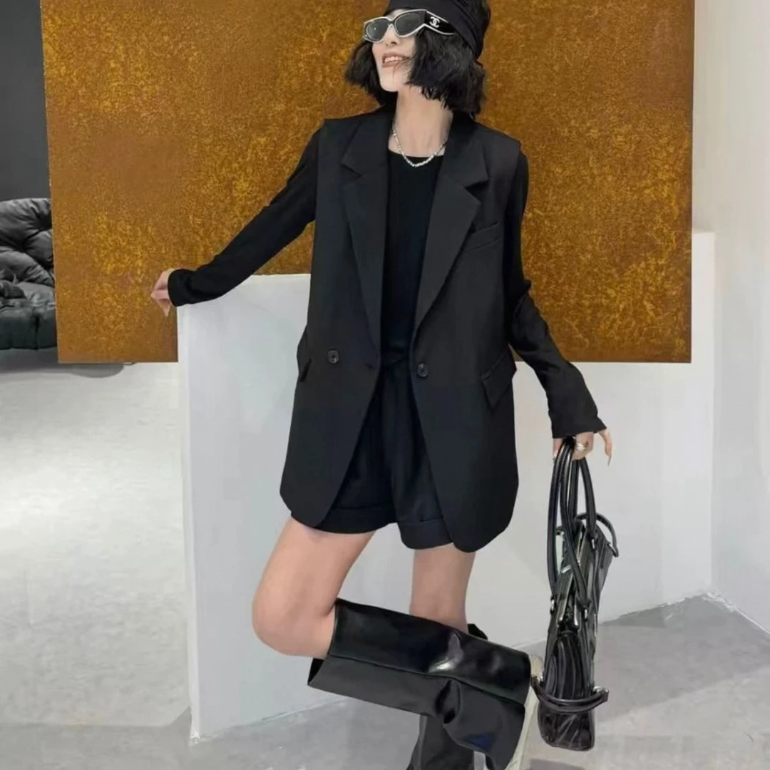 欧货简约设计感串珠刺绣西装马甲女休闲高级感oversize宽松马夹潮