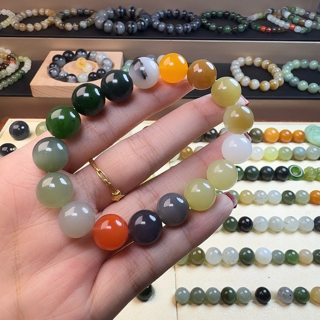 和田玉未镶嵌手链