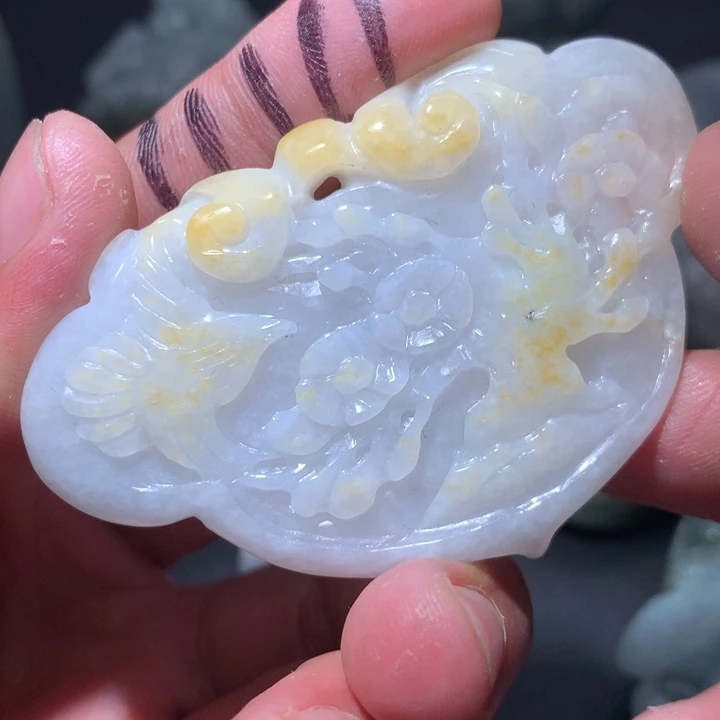 翡翠未镶嵌颈饰保真天然a货翡翠