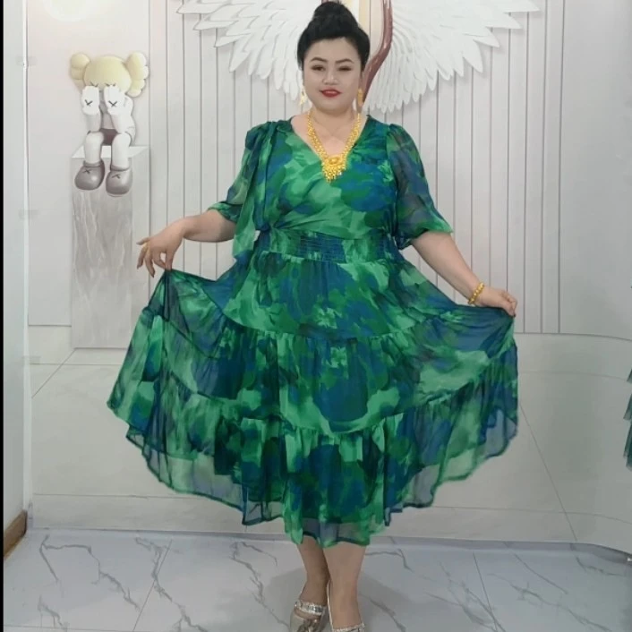 胖美女大码女装大码连衣裙 16