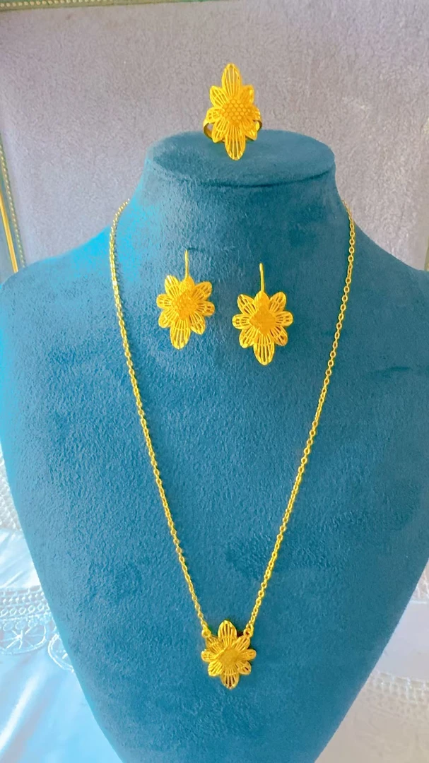 铜合金项链 铜合金项链时尚铜合金项链三件套014